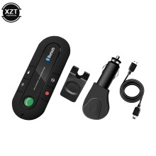 (Noir) Kit mains libres Bluetooth sans fil 4.1+EDR pour voiture, lecteur de musique MP3, alimentation USB, récepteur