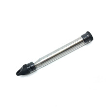 (Noir) Cuisson en plein air soufflet tuyau en acier inoxydable réglable torche poche soufflet camping soufflet