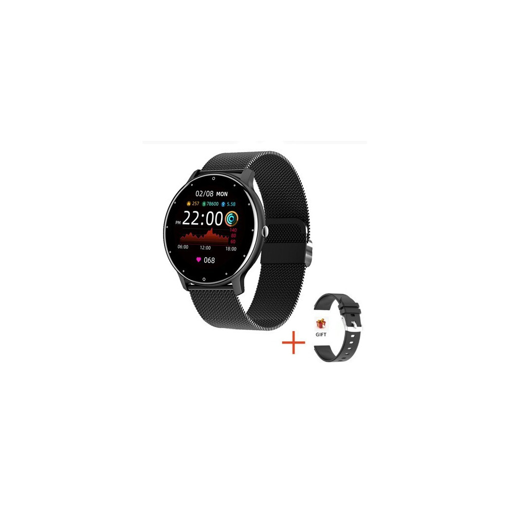 Montre connectée 2025 pour femmes, écran tactile complet, bracelet en maille, étanche, Bluetooth, pour Android