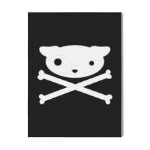 (Dog N Bones=7858) Canvas Print Pop Art Framed DIY Install Kit- 16x20" Popular British Pop Anti-Art Movement Wall Art Home Decor Poster for Office Bedroom Living Room