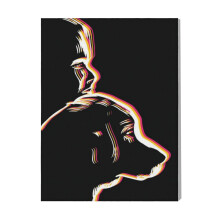 (Dog A Boy On Retro=5911) Canvas Print Pop Art Framed DIY Install Kit- 16x20" Popular British Pop Anti-Art Movement Wall Art Home Decor Poster for Office Bedroom Living Room