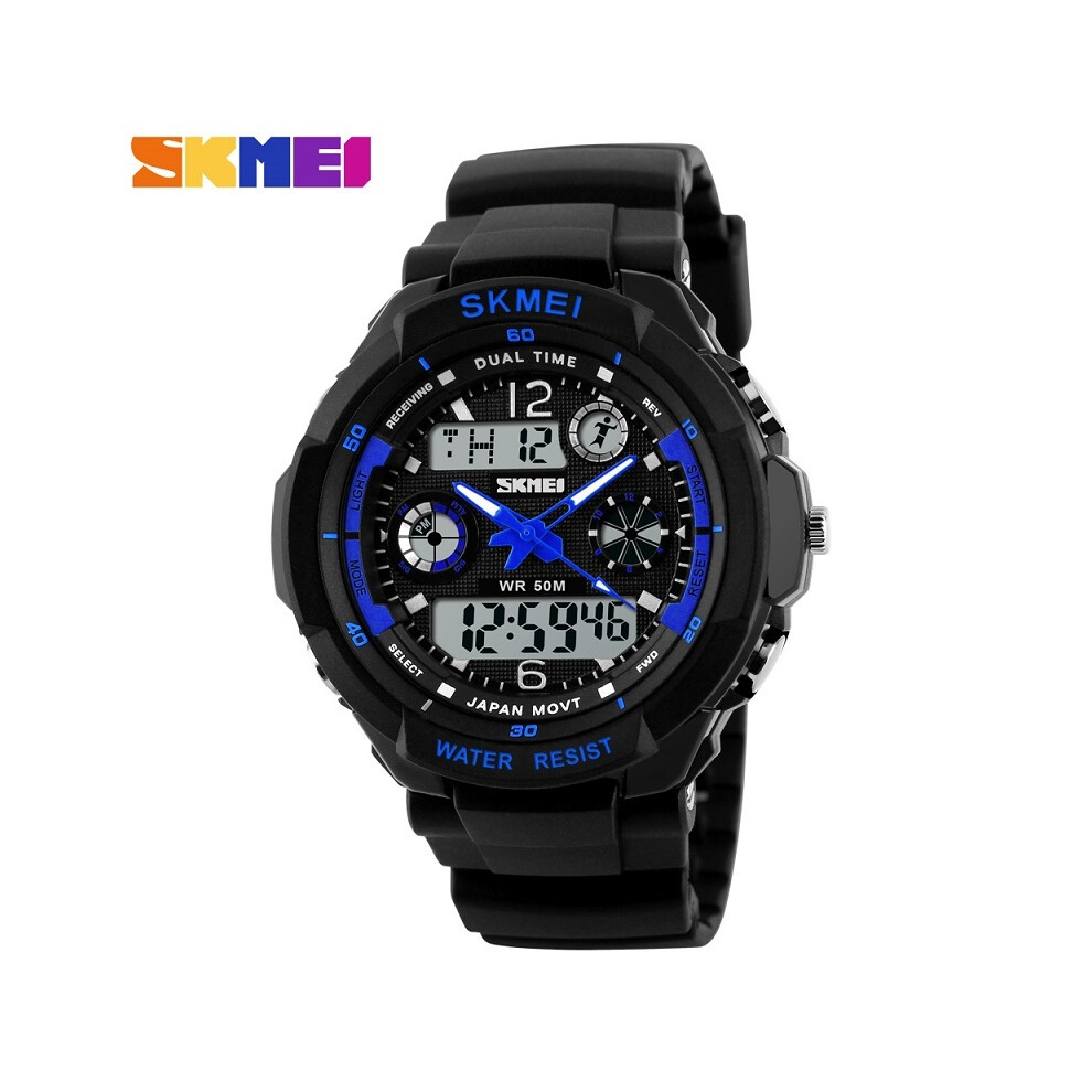 Montre militaire pour homme S-Shock (bleue), montres de sport pour hommes, marque de luxe, analogique, quartz