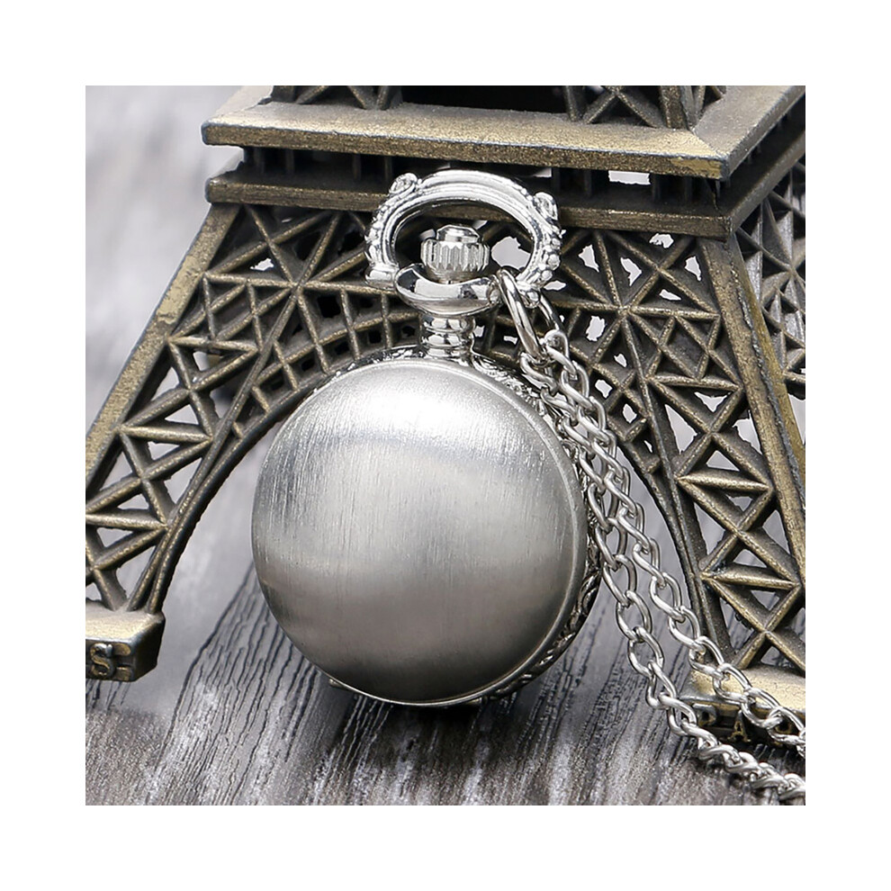 (Style 8) Montre de poche à quartz en bronze avec pendentif en forme d'aile de plume, montre de luxe vintage,