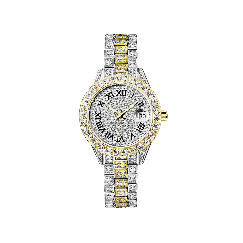 Montres à quartz roses pour femmes (or 3035 argent), petites montres de luxe élégantes, bijoux de fête à l'aspect