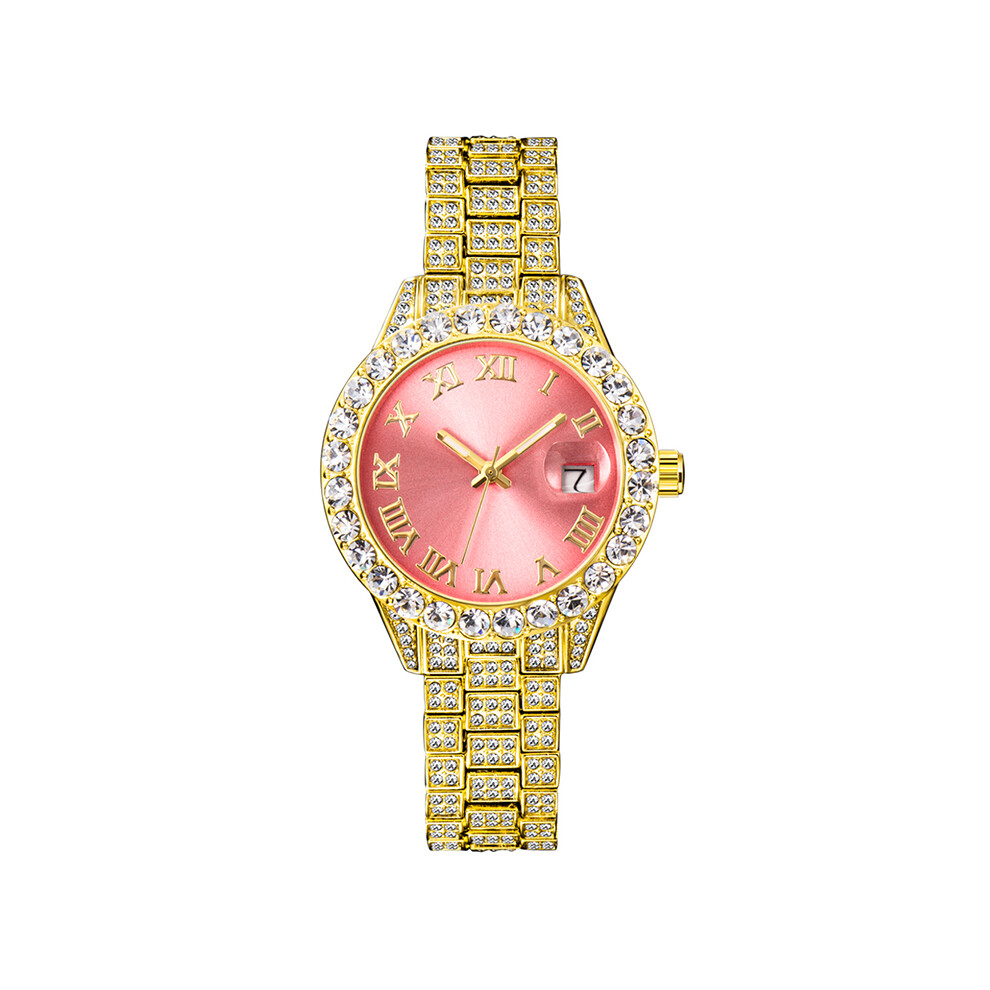 Montres à quartz roses pour femmes (or rose 3035), petites montres de luxe élégantes, bijoux de fête, mini-montres