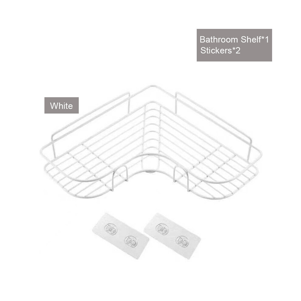 (T Blanc 1pc) Étagère murale Accessoire de salle de bain Organisateur Étagères Accessoire de salle de bain Étagère
