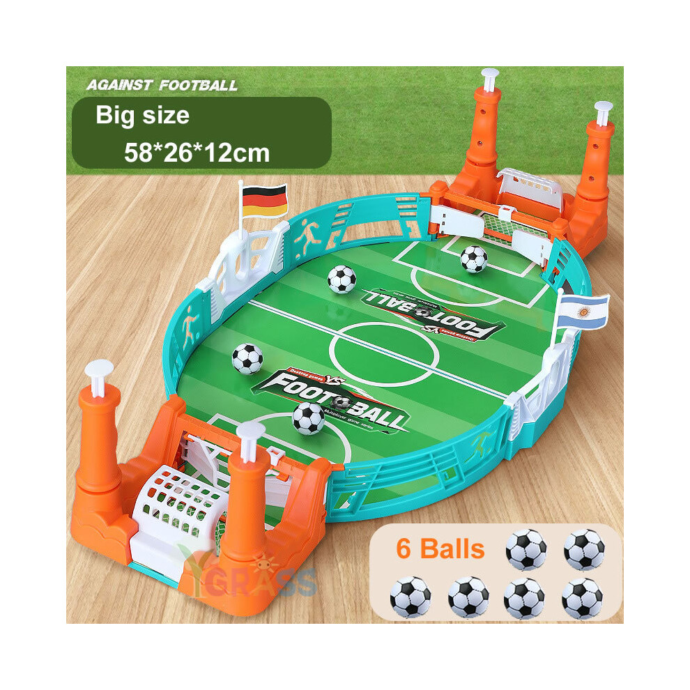 (Big 6 Ball) Jeu de société de baby-foot pour fête de famille Jeu de table Balle de football Jouets enfants garçons