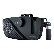 (SP16) Kit récepteur Bluetooth 5.0 2 en 1 pour voiture, pare-soleil, haut-parleur mains libres, microphone sans