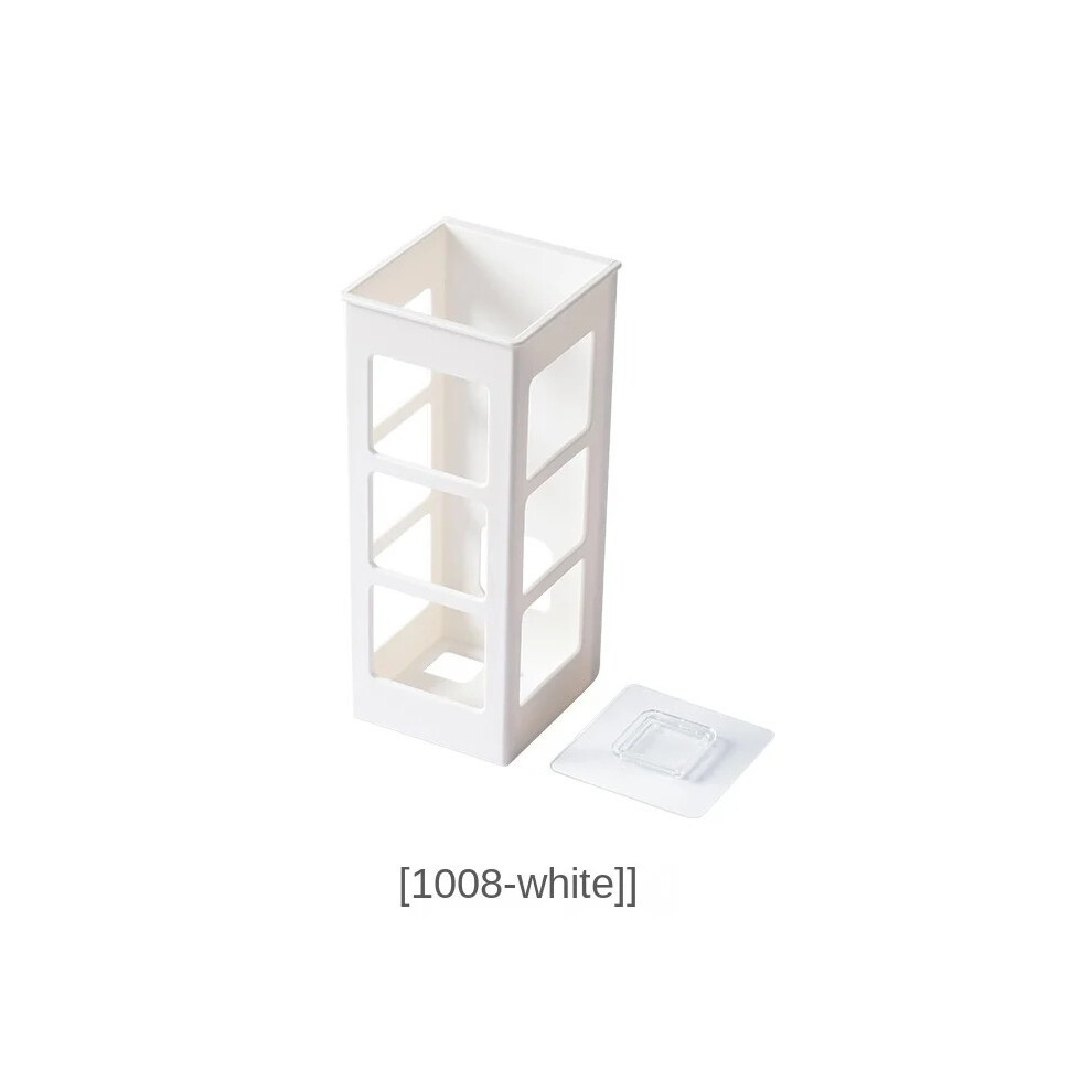 (2 pièces blanches) Accessoires de salle de bain Étagère à accessoires Boîte de rangement pour outils de coiffure