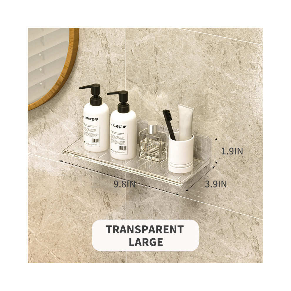 (Grand style B) Étagère murale pour accessoires de salle de bain, armoire non perforée, étagère de rangement pour