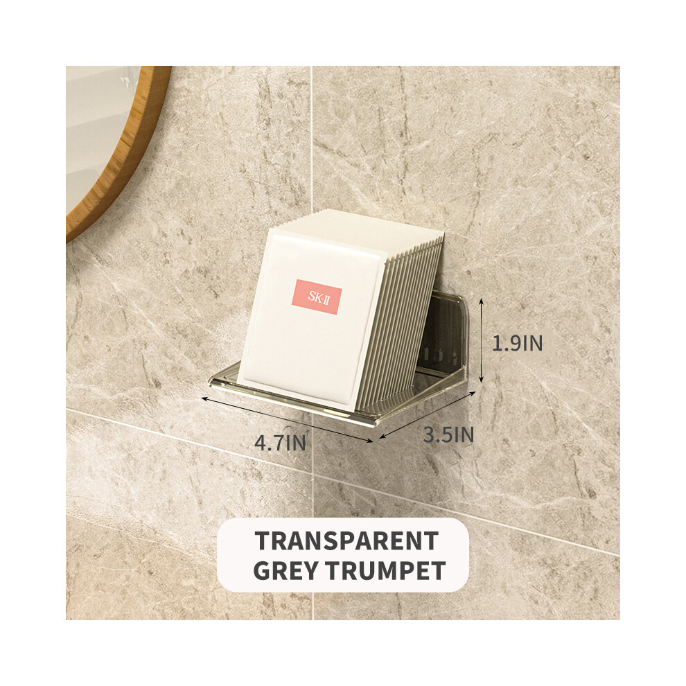 (Petit style) Étagère murale pour accessoires de salle de bain, armoire non perforée, étagère de rangement pour