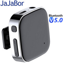 Adaptateur récepteur Bluetooth portable mains libres Bluetooth V5.0, récepteur audio auxiliaire, lecteur MP3 de