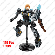 (Sans boîte) Nouveau super-héros Spiderman Venom Mech Chariot voiture robot figurines blocs de construction série