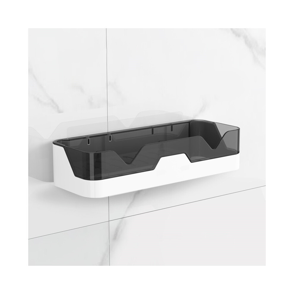 Étagère de rangement pour accessoires de salle de bain (noire), étagères murales pour cabine de douche, égouttoir