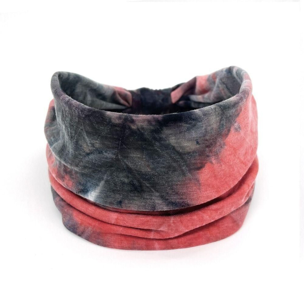 (07) Elastic Tie Dye Headwrap Cotton Sports Sweatband Hair Accessories Yoga Headband  Sports