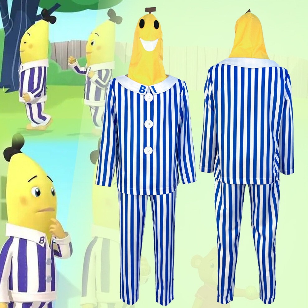 Halloween Outfit Cosplay Unisex Pajamas Banana Man Game Role Show Stage Play