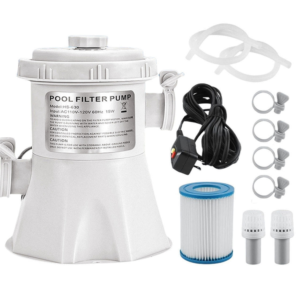 Pompe de filtration pour piscine hors sol, filtre à eau pour piscine hors sol, prise UE