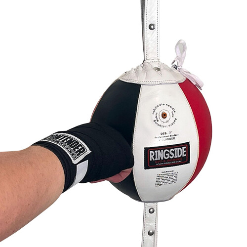 Ringside Leder-Boxsack mit Doppelendst   ck, 17,8 cm 2