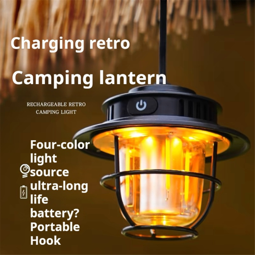Lampe de camping LED rétro suspendue à intensité variable 2