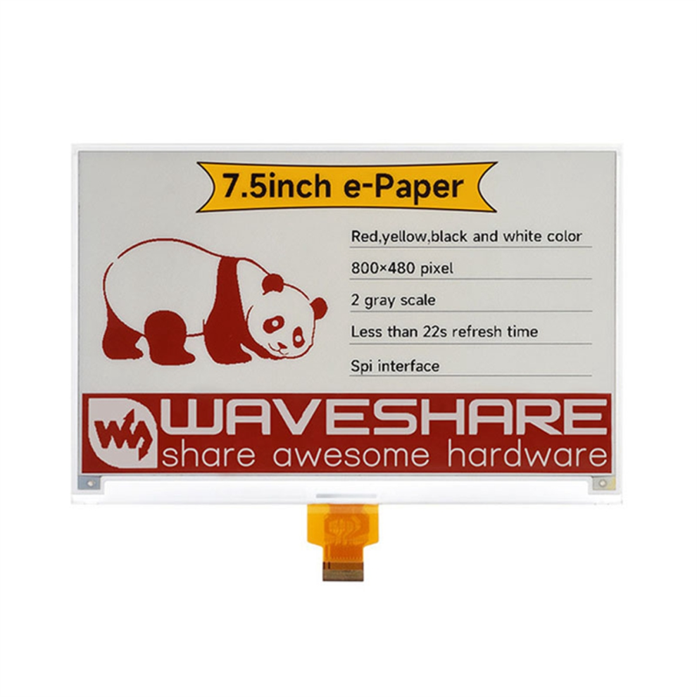 Écran E-Ink 800x480 Rouge Jaune Noir Blanc Écran E-Paper