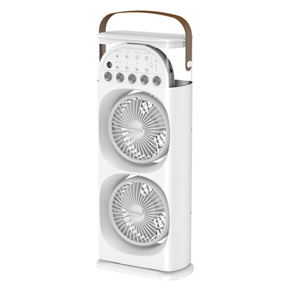 Humidificateur à cinq trous et double ventilateur, branchable, lumière colorée multi-positions