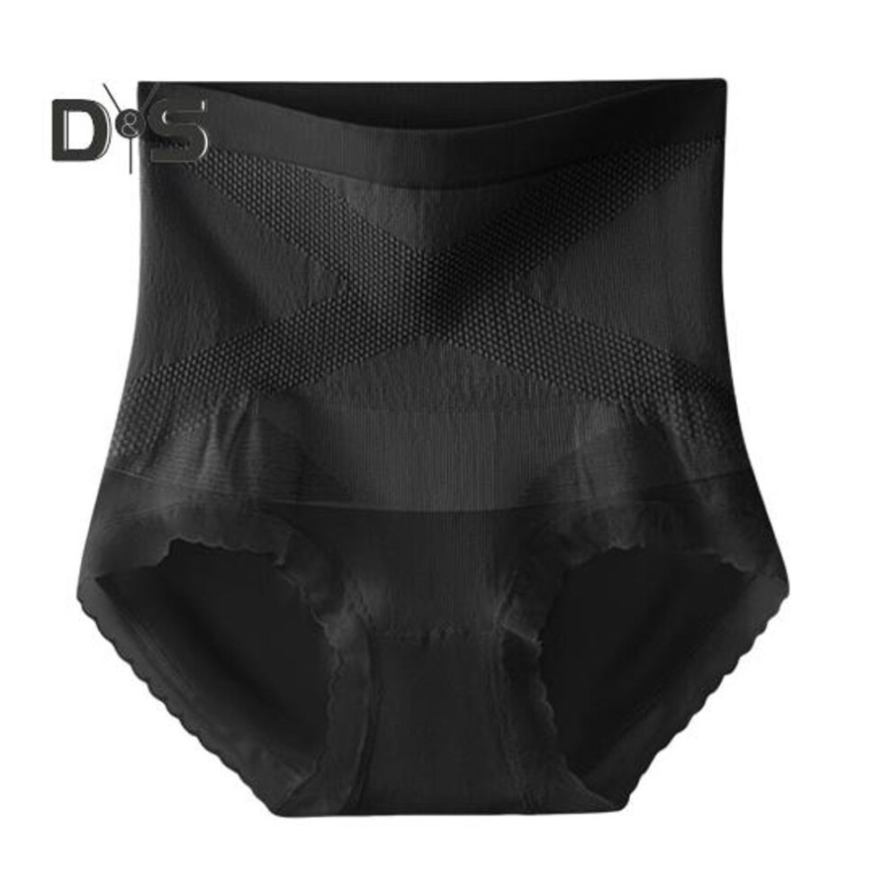 (black) Lady Underpants High Waist Shaping Underwear Butt-lifted Thin Tummy Control Elastic Panties Compression Seamless Good Breathability Daily Sport Briefs