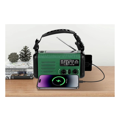 20000mAh Solar Hand Crank Noodradio, NOAA/AM/FM 2
