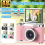 4K CCD 8X Digital Zoom Camera 180 Flip Screen Selfile Camera Pink 2