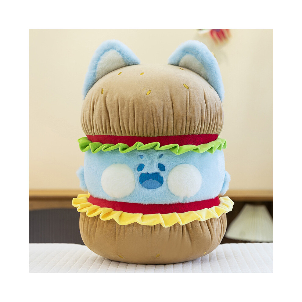 (Blue, 45cm) Cartoon Hamburger Plush Doll Childrens Cat Cartoon Toys Gifts Holiday Animal-image-OPC-PH9DCB2-NEW