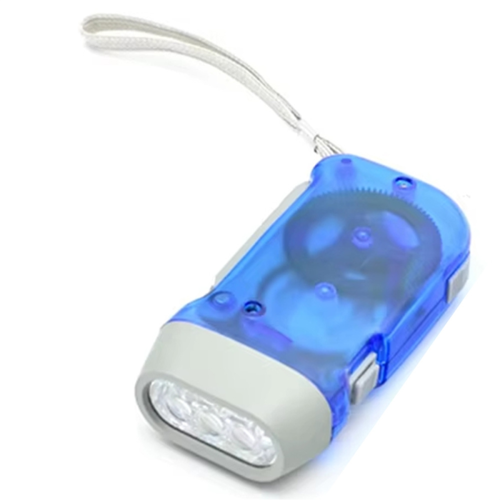 Portable LED Flashlight,Dynamo Hand Crank Power B