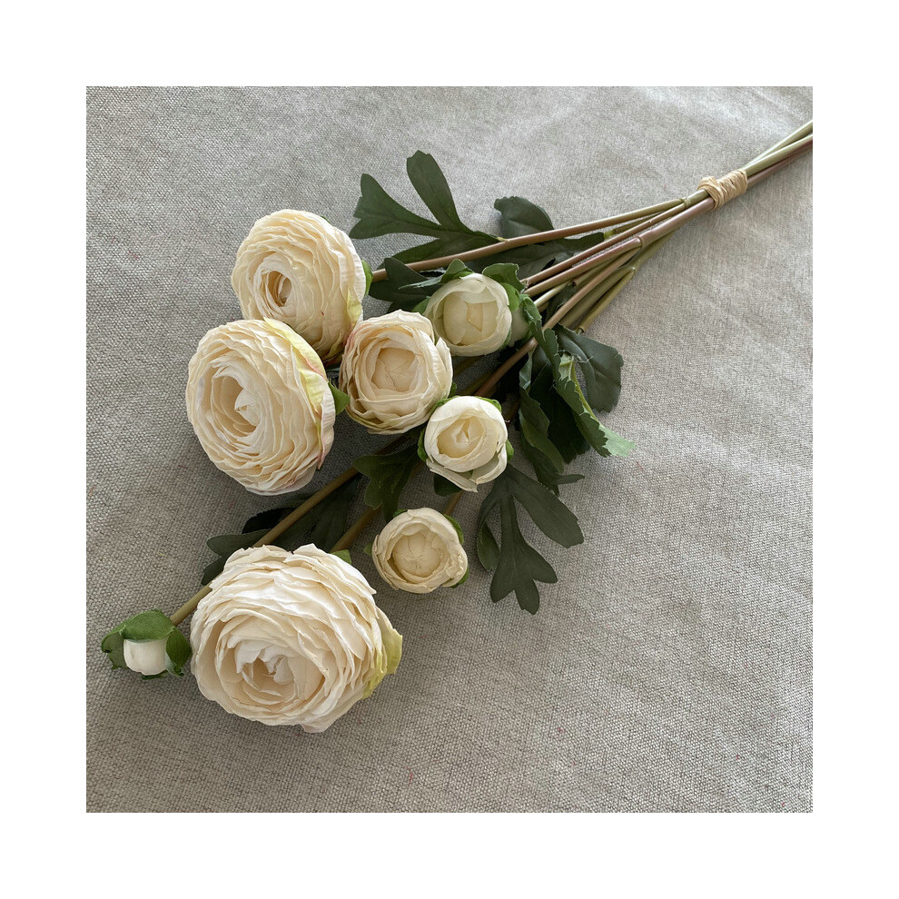 (Champagne) Realistic Lotus Silk Bouquet For Wedding Home Office Gift Decoration Flower-image-OPC-PH9DK9T-NEW