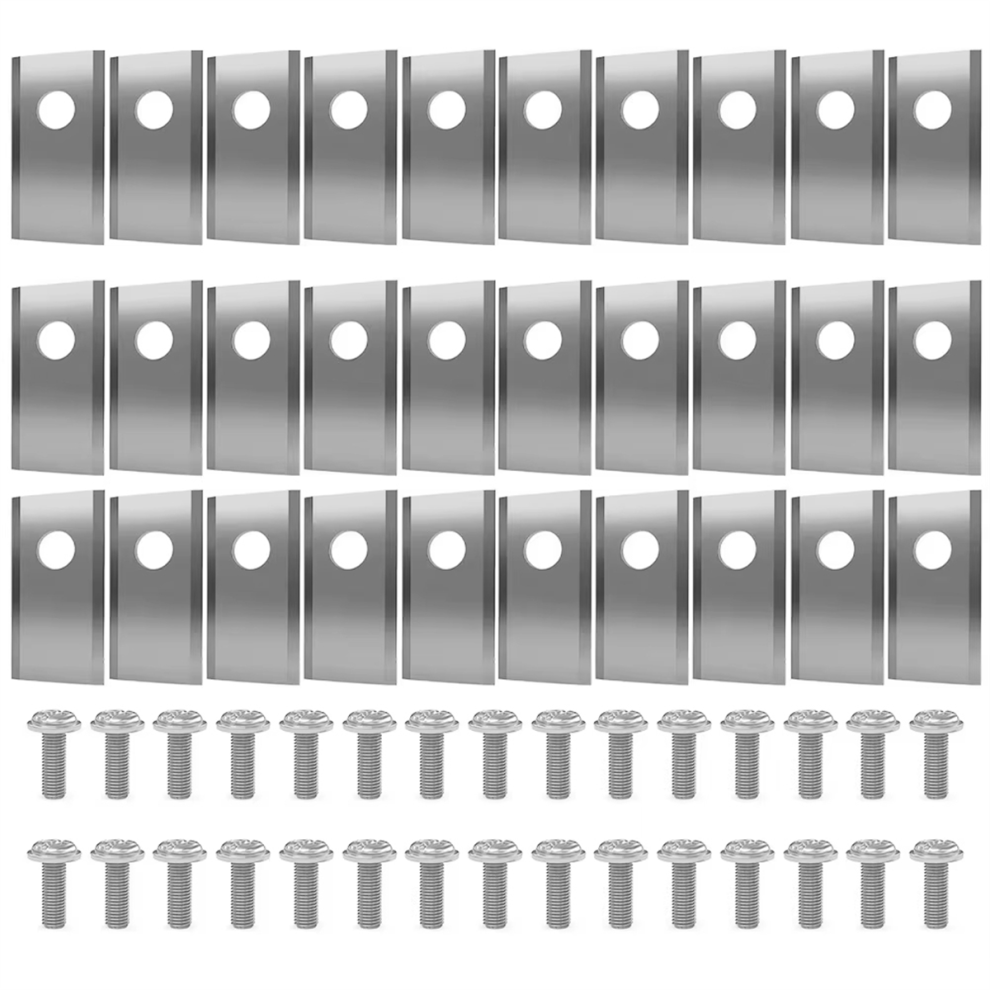 Lot de 30 lames de rechange pour tondeuse à gazon en acier inoxydable de haute qualité
