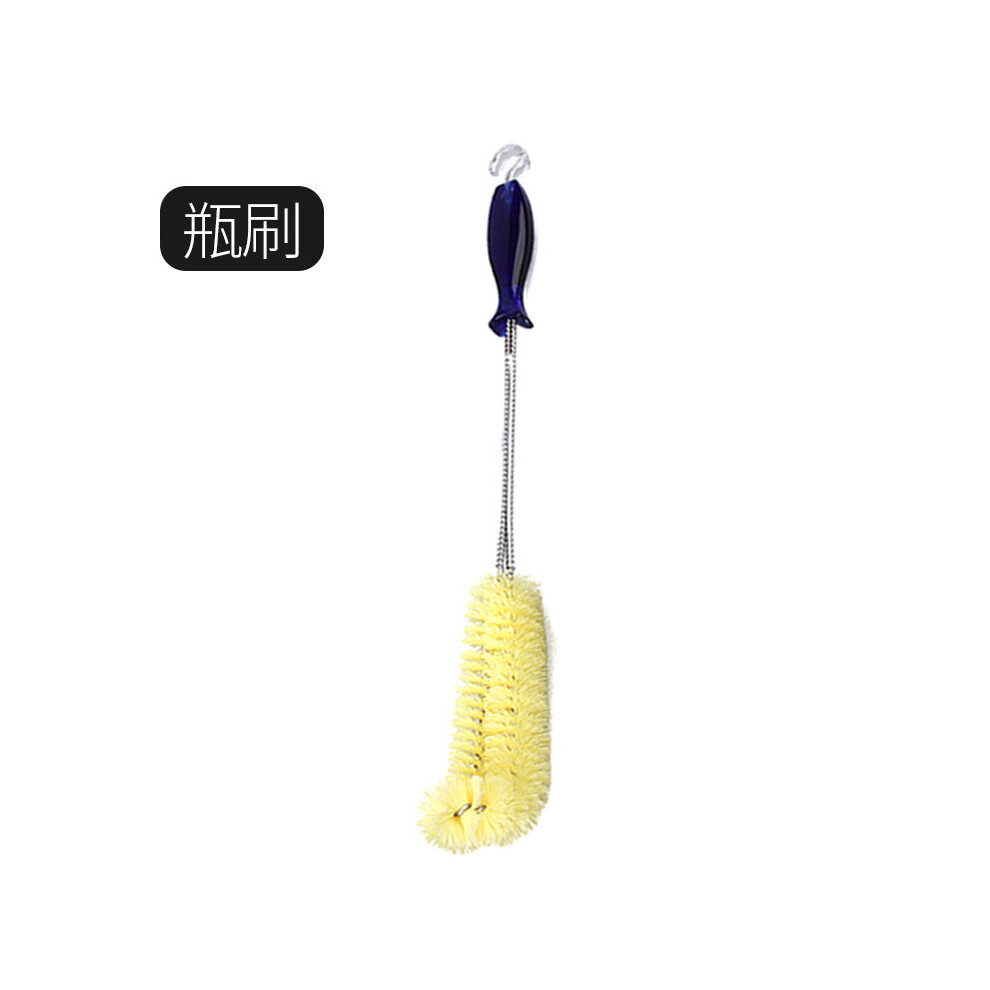 (Blue Long Brush) Long Vase Handle Cleaning Brush With Dense Bristles Design Curved And-image-OPC-PH9DSKJ-NEW