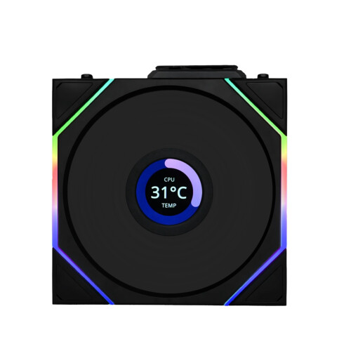 FAN TL Wireless LCD 120 Reverse Blade Fan (Black