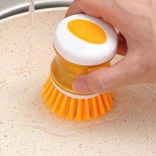 Brush Cleaning Kitchen With Liquid Dispenser For Pots Pans Utensils And