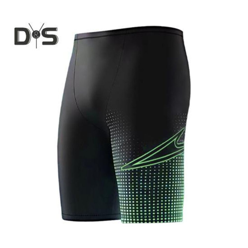 (fluorescent green, XXXXL) Men Swimming Trunks Beach Shorts High Elastic Breathable Waterproof Quick Dry Bathing Suit Anti-uv Snug Fit Swimming Trunks