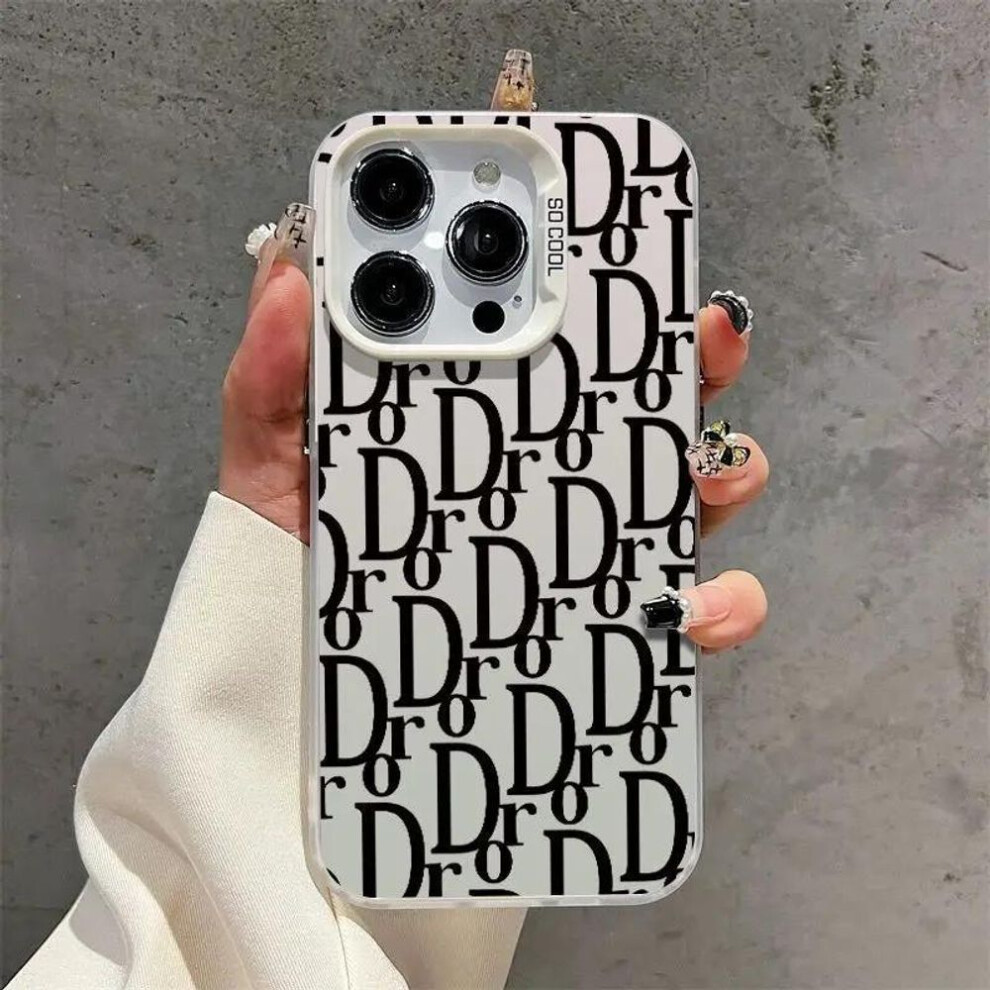 (white, iPhone 12 mini) 2024 Fashion Full Screen Simplified English Applicable For 15 Promax Phone Case New Iphone 14 Advanced Sense 13 Pro S