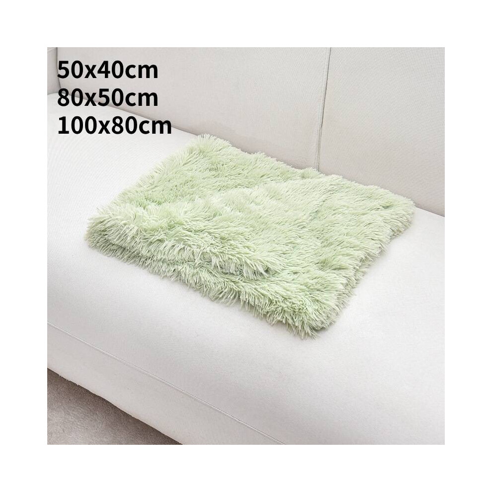 (Green, 100x80cm) Pet Dog Puppy Cat Plush Fabric Blanket Bed Soft Fluffy Warm Throw Sofa Mat Pad-image-OPC-PH9DWKG-NEW