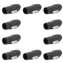 10pcs 3Pins True Locking Connector Male Plug Jack NAC3FX-W NAC3MX-W