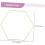10pcs Hexagonal Dream Catcher Frame Wedding Wreath Decor 6