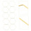 10pcs Hexagonal Dream Catcher Frame Wedding Wreath Decor 5