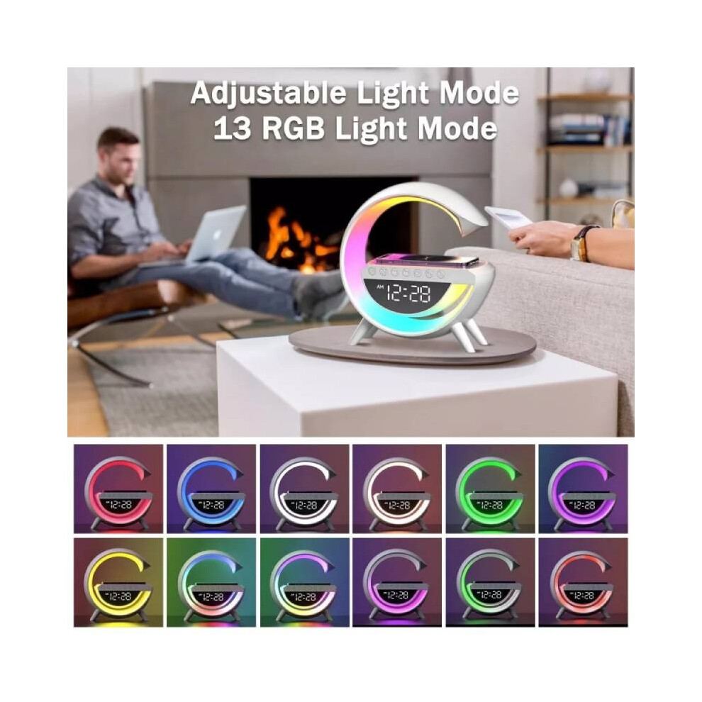 Smart Led Intelligent Lamp Bluetooth Speaker Wireless Charger Lamp Atmosphere