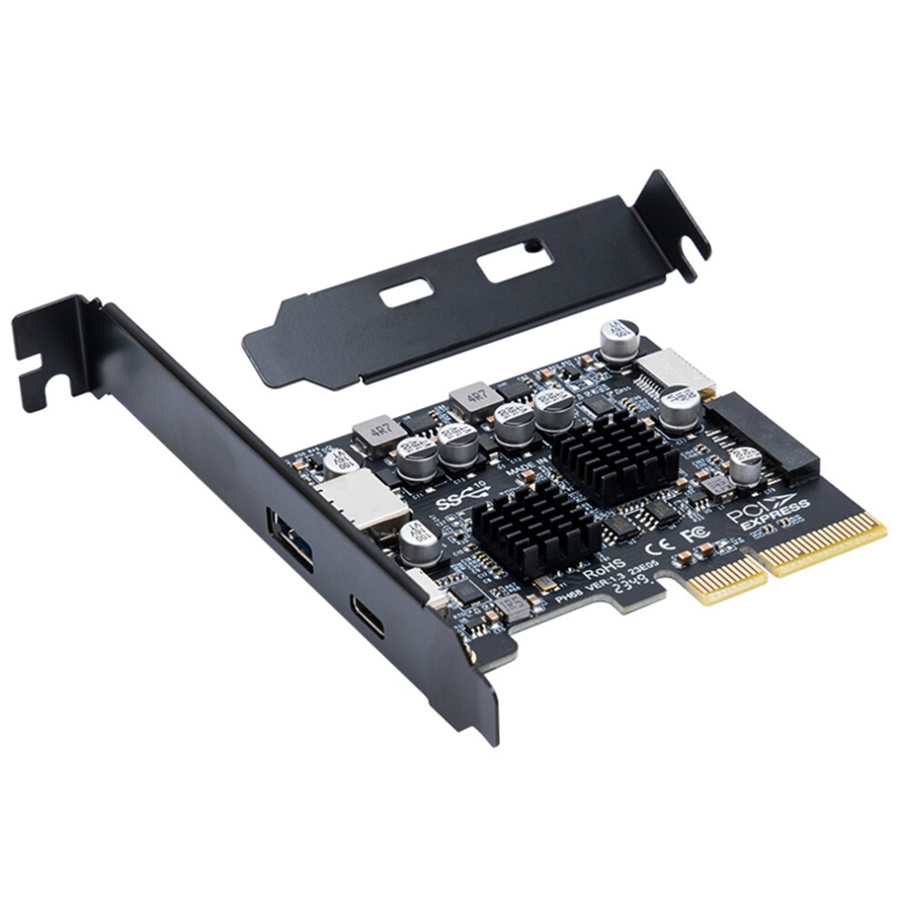Usb Pcie Card Typec Adapter Card Pci-Express 4X To Usb 3.2 Gen 20Gbps 4851529677954
