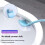 Multi-Function Double-Head Toilet Brush with Soft Curved Bristles, Long-Handle Corner Cleaning, Eco-Friendly, Blue 6