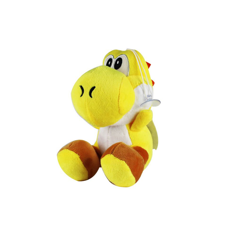 (Yellow) 18cm Mario Super Bros Plush Yoshi Joeut Stuffed Animal Doll Soft Pendant Gift