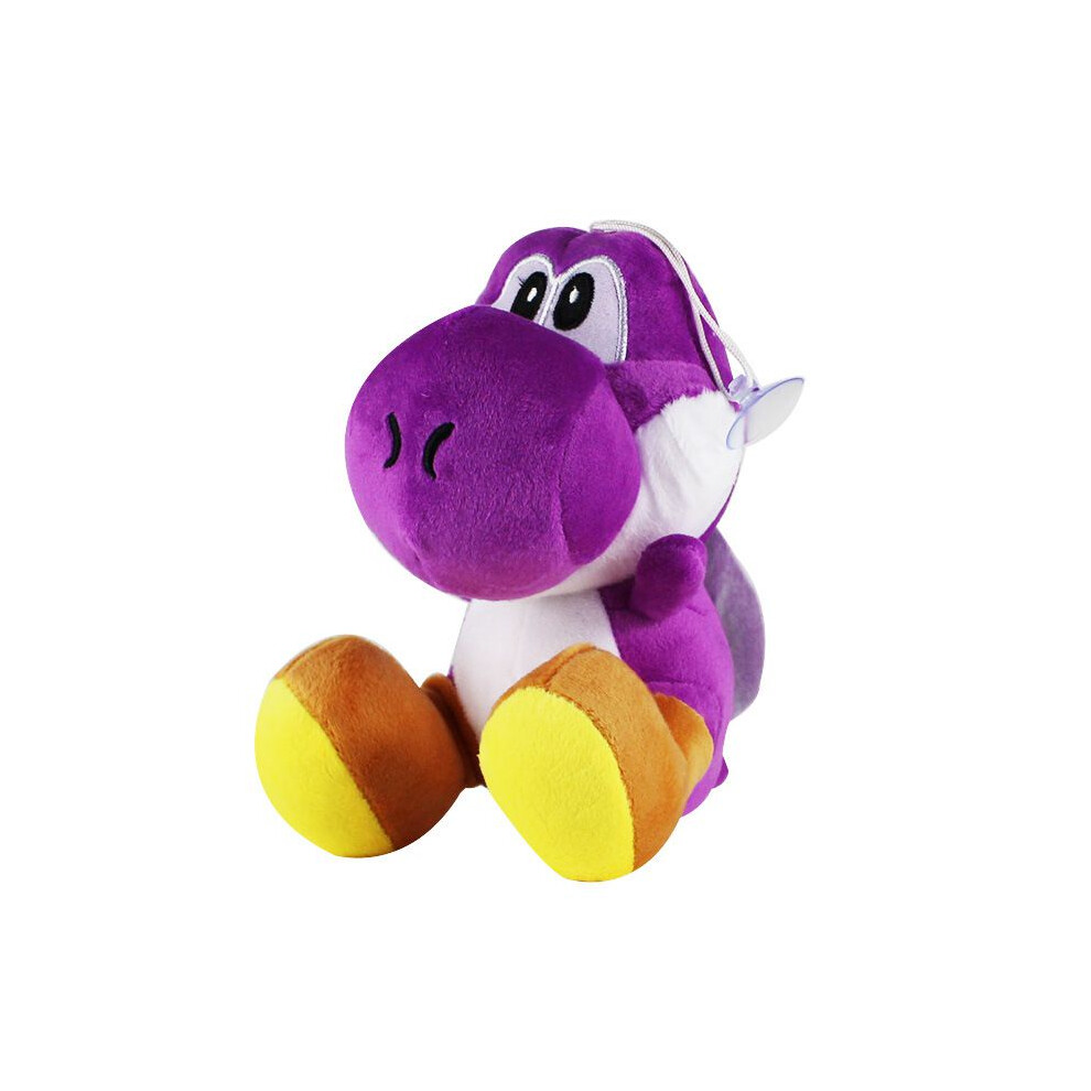 (Purple) 18cm Mario Super Bros Plush Yoshi Joeut Stuffed Animal Doll Soft Pendant Gift