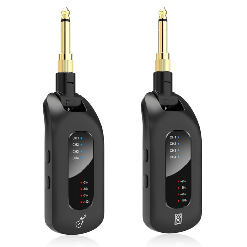 5.8GHz Wireless Guitar Audio System Rechargeable Transmitter