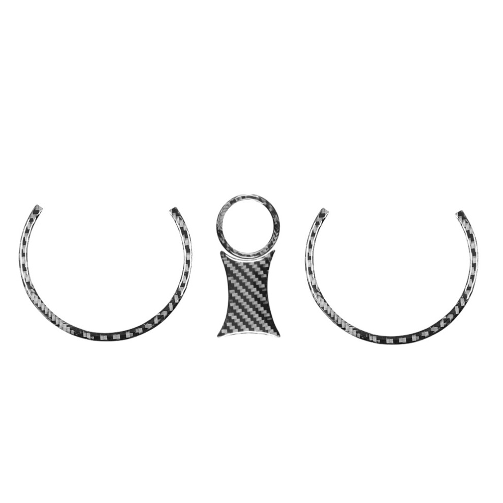 Kit De Cubierta De Portavasos Delantero De Consola Central De Fibra De Carbono Para Mini-image