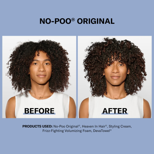 DevaCurl No-Poo Original Zero Lather Cleanser For Rich Moisture Fresh Rose 32 Fl Oz 2