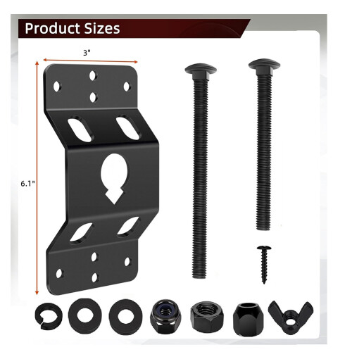 Wall Mount Spare Tire Mounting Bracket Rack for Enclosed Trailers 2